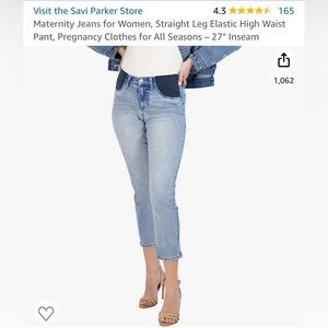 Side Panel Maternity Jeans
